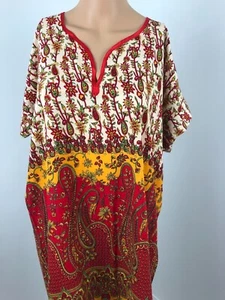 Unikat! Dünne, luftige, coole wunderschöne Tunika Top Bluse 43" Brustumfang, 33" lang - Bild 1 von 5