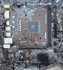 MSI A320M-A Pro AM4 Motherboard - DDR4 RAM slots (No IO Plate) - Picture 1 of 1