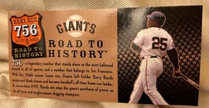 Barry Bonds 756 Home Run Giants road to History SGA - Picture 1 of 4