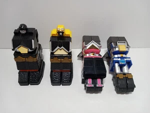 Power Rangers Lot 4 Shogun Megazord Zords Figures Pink Yellow Black Blue 1995 - Picture 1 of 18