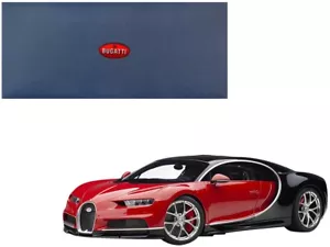 Bugatti Chiron Italian Red and Nocturne Black 1/12 Model Car by Autoart - Picture 1 of 5