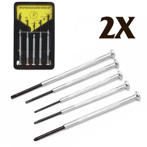 2X 5Pcs/Set Precision Screwdriver Micro Jewellers Mini Watchmakers Tools - Picture 1 of 6