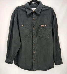 Carhartt Trade Long Sleeve Work Shirt Black 100091 001 Men's Size Large - Picture 1 of 7