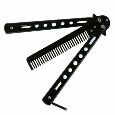 Бабочка тренер обучение расческа тусклый нож инструмент металлический практика инструмент - Изображение 1 из 4