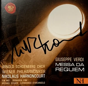 Signed by NIKOLAUS HARNONCOURT Verdi Messa da Requiem RCA Red Seal Double SACD - Imagen 1 de 1