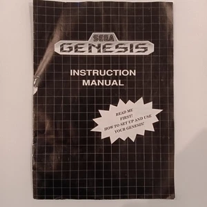 USED ORIGINAL AUTHENTIC SEGA GENESIS INSTRUCTION MANUAL WITH BLEMISHES - Picture 1 of 11