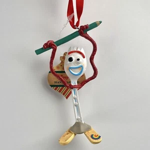 Disney Parks Toy Story Forky Pintado a Mano Adorno de Navidad NUEVO - Imagen 1 de 2