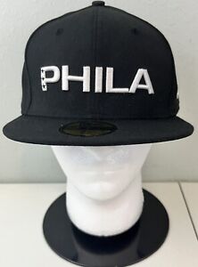 New Era 9Fifty Philadelphia 76ers Phila NBA Size 7 1/2 Fitted Hat