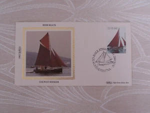 First day cover Set of 4 Benham Silks 1982 Irish boats 21.9.1982 Eire - Picture 1 of 12