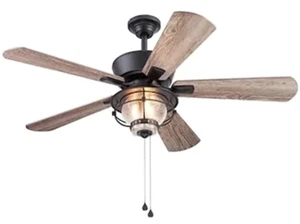 NEW - Harbor Breeze Merrimack II 52-in Matte Bronze LED Indoor/Outdoor - Picture 1 of 5