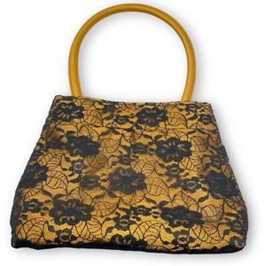 Bolso de Noche de Encaje Negro De Colección Victoria's Secret Y2K Bolso Bandolera Correa - Imagen 1 de 4