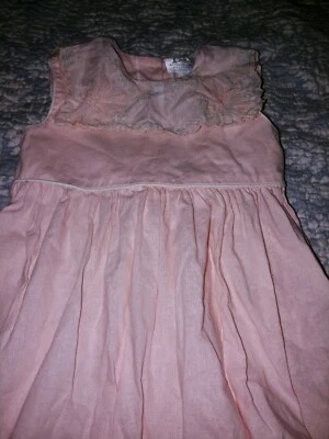 Azul lavanda niñas talla Vestido de encaje con tirantes delicado forrado rosa 4. Elegante, hermoso Foto 1 de 4