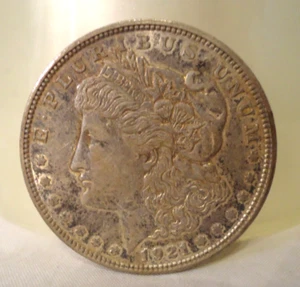 Dólar de plata Morgan 1921-D - Imagen 1 de 2