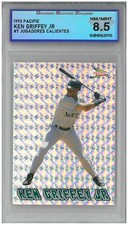 1993 Pacific KEN GRIFFEY JR #7 Jugadores Calientes 💎 DSG 8.5 NM/Mint