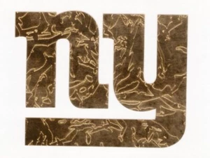 Gold Leaf New York Giants fire helmet decal sticker window hard hat laptop - Picture 1 of 1