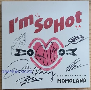 MOMOLAND Show Me 5th Mini Album K-POP REAL SIGNED AUTOGRAPHED CD#4 - Picture 1 of 3