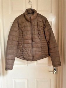 Ladies' ATMOSPHERE  Taupe Colour Superlight Packable Puffer Jacket Coat UK 10/12