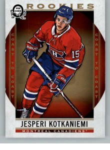 2018-19 O-Pee-Chee Coast to Coast #190 Jesperi Kotkaniemi RC (ref 125853)