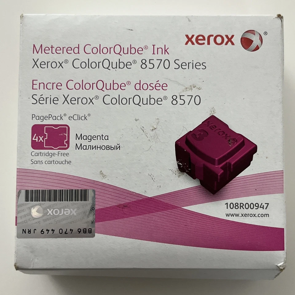 NEW Xerox 108R00947 Xerox ColorQube 8570, 8570DN, 8570DT, 8570N MAGENTA Sealed - Image 1 of 4