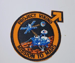 NASA Project Viking Mission to Mars 4" Round Patch Emblem With Arrow JBTr31 - Picture 1 of 2