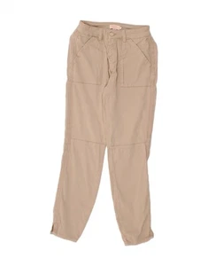 TED BAKER Womens Slim Casual Trousers W26 L28 Beige Cotton BX31 - Picture 1 of 3