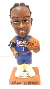 Philadelphia 76ers Sixers Allen Iverson Bobble Head #3 con caja Jugador Más Valioso de la NBA 2000-01 - Imagen 1 de 17