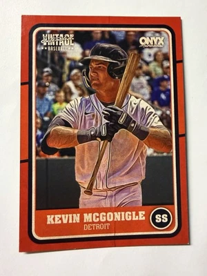 🔥2025 ONYX KEVIN McGONIGLE Rojo RC #d/15 SSP - ¡Tigres de Detroit! Foto 1 de 2