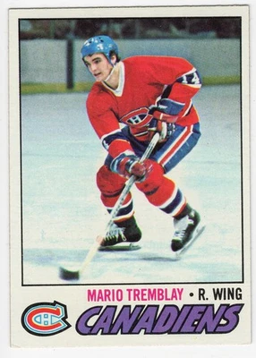 1977-78 Topps NHL Mario Tremblay Card #163 Montreal Canadiens - Image 1 of 2