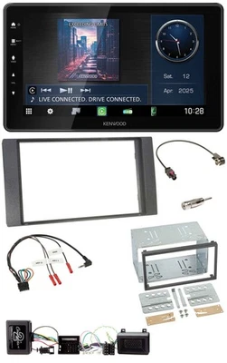 Kenwood Lenkrad Bluetooth USB DAB Autoradio für Ford Kuga 2008-2012 anthrazit - Bild 1 von 4