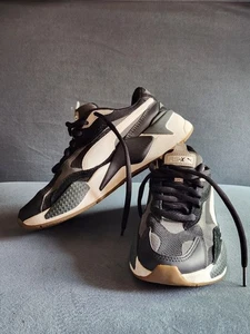 PUMA RS-X Running System Sneakers. Black/White/Gray. Kids 6C. Wmns 7.5/8 - Picture 1 of 8