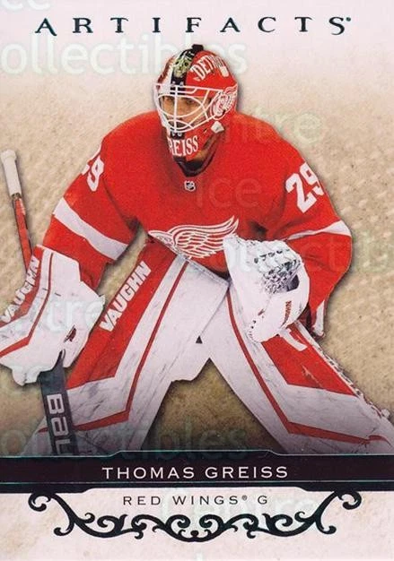 2021-22 UD Artifacts Turquoise #43 Thomas Greiss - Image 1 of 1