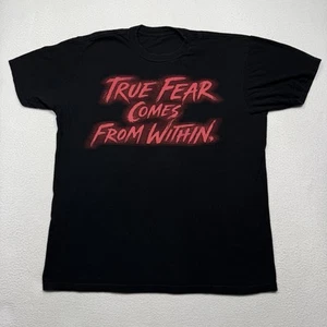 Halloween Horror Nights Black 2018 "True Fear Comes From Within Shirt Sz M - Picture 1 of 7