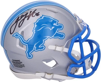 Minicasco de velocidad 2024 firmado por Jared Goff Detroit Lions Foto 1 de 3