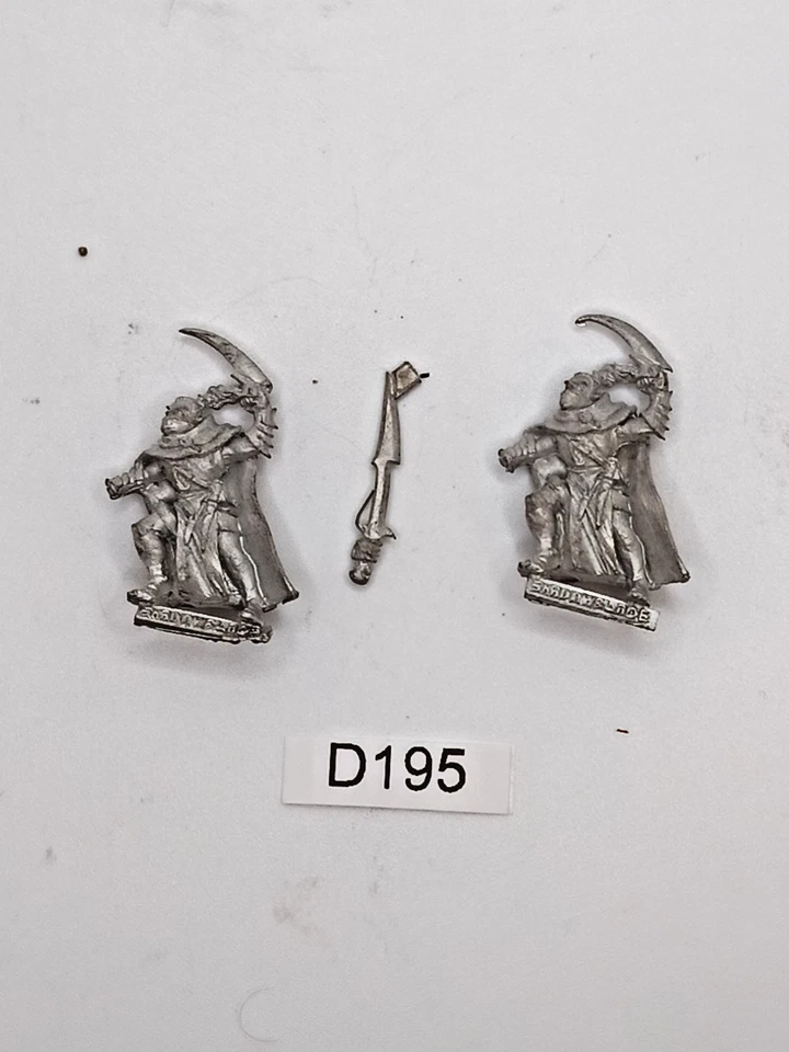 Warhammer Fantasy AoS ToW Dark Elves Shadowblades x2 Lote Fuera de Stock Metal De Colección Foto 1 de 1
