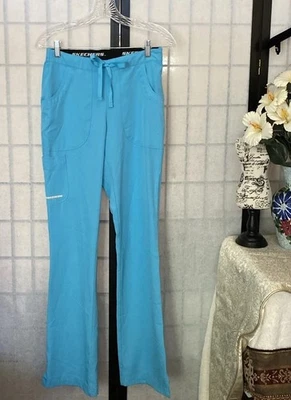 Skechers by Barco Women XS -Tall Lightwt Poly Scrub Pants Turquoise - Image 1 of 4