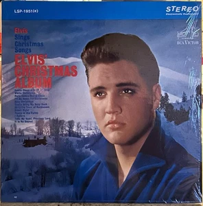 ELVIS PRESLEY Elvis’ Christmas stereo Black LBL in shrink NM ! - Picture 1 of 3