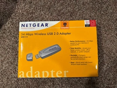 Netgear 54 Mbps Wireless USB 2.0 Adapter WG111 - Image 1 of 2