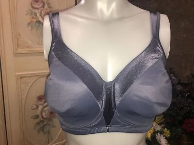 Playtex 4803 Full Coverage Wireless Blue – Gray Bra 38 DD - Image 1 of 4