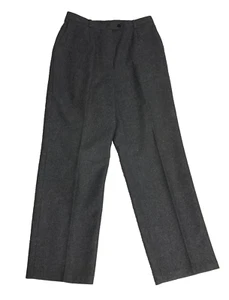 Sag Harbor Petite Damen gefütterte Wollmischung Anzughose 10P grau meliert - Bild 1 von 10