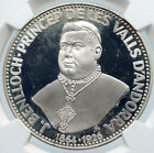 1963 ANDORRA Bishop Benlloch OLD VINTAGE Proof Silver 50 Diners Coin NGC i85459