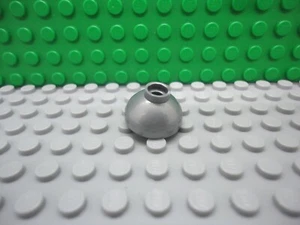 Lego 1 Flat Silver 2x2 Round Dome bottom brick block NEW - Picture 1 of 2