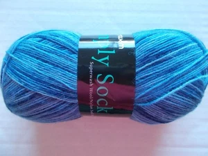 Mary Maxim Simply Sock wool blend sock yarn, Ocean, 1 skein (459 yds) - Picture 1 of 2