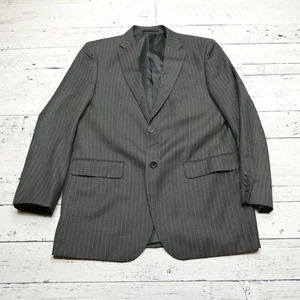 Giorgio Fiorelli Blazer Suit Jacket Size 40R Gray Super 150 Double Vented - Picture 1 of 11