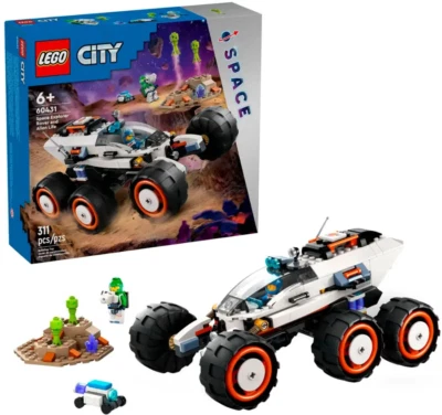 LEGO City Space Explorer Rover and Alien Life Vehicle Set (60431) 2 Minifigures - Image 1 of 4