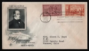 #1028 3c Gadsden Purchase-Combo, Art Craft FDC **ANY 5=FREE SHIPPING** - Picture 1 of 1