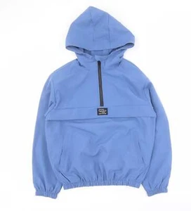 SheIn Boys Blue Jacket Size 12 Years Slogan - Picture 1 of 12