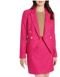 Eyecatching Marcs Womans Alexis Tweed Jacket Fushia Pink NWT RRP $259.95 - Picture 1 of 10