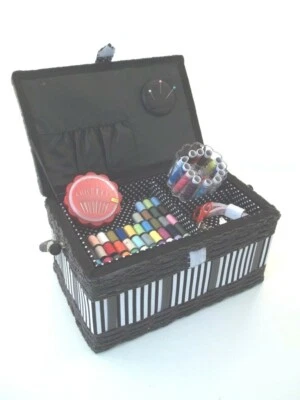 Nähkästchen mit Inhalt, incl. Nähset, Nähkörbchen, Handarbeitskorb - Bild 1 von 4