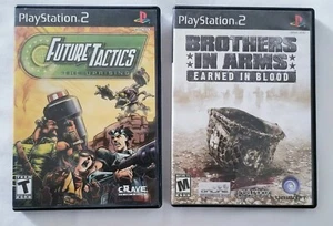Brothers in Arms Earned in Blood, Future Tactics Uprising Playstation 2 PS2 Game - Picture 1 of 5