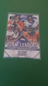 !!! PEYTON MANNING / DEMARYIUS THOMAS SCORE TEAM LEADERS INSERT CARD $$ - Picture 1 of 1
